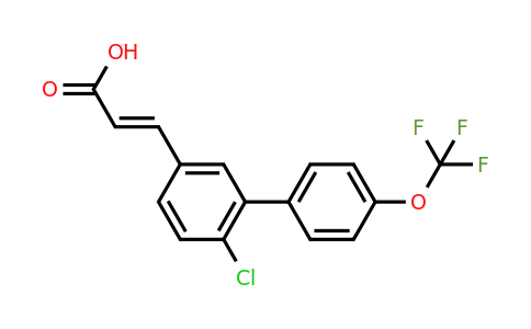 1262012-36-1 | 6-Chloro-4'-(trifluoromethoxy)biphenyl-3-acrylic acid