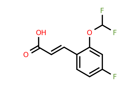 1262012-43-0 | 2-(Difluoromethoxy)-4-fluorocinnamic acid