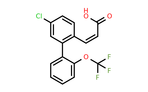 1262012-45-2 | 5-Chloro-2'-(trifluoromethoxy)biphenyl-2-acrylic acid