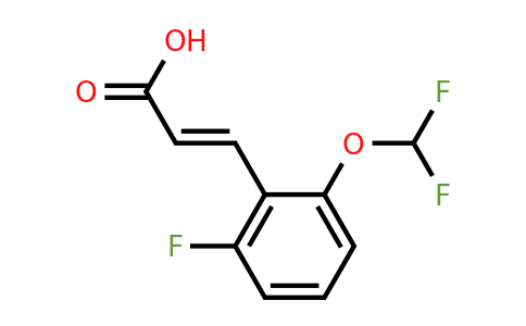 1262012-57-6 | 2-(Difluoromethoxy)-6-fluorocinnamic acid