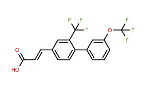 1262012-65-6 | 3'-(Trifluoromethoxy)-2-(trifluoromethyl)biphenyl-4-acrylic acid