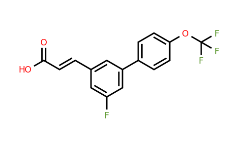 1262012-94-1 | 5-Fluoro-4'-(trifluoromethoxy)biphenyl-3-acrylic acid