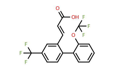 1262012-98-5 | 2'-(Trifluoromethoxy)-4-(trifluoromethyl)biphenyl-2-acrylic acid
