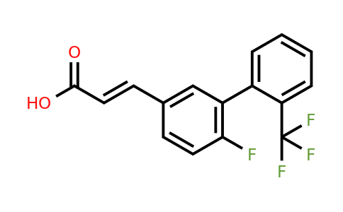 1262013-13-7 | 3-(6-Fluoro-2'-(trifluoromethyl)biphenyl-3-yl)-acrylic acid
