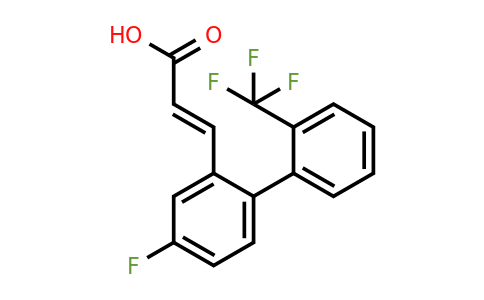 1262013-27-3 | 3-(4-Fluoro-2'-(trifluoromethyl)biphenyl-2-yl)-acrylic acid