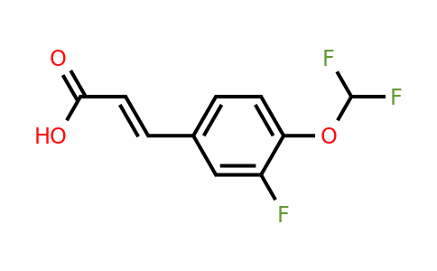 1262013-95-5 | 4-(Difluoromethoxy)-3-fluorocinnamic acid
