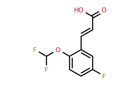 1262014-14-1 | 2-(Difluoromethoxy)-5-fluorocinnamic acid