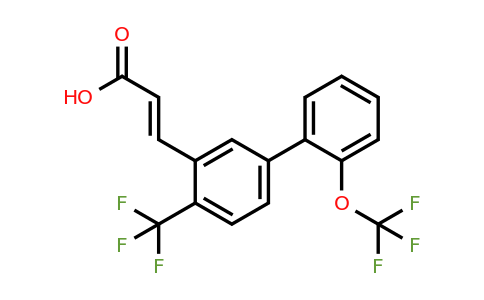 1262014-36-7 | 2'-(Trifluoromethoxy)-4-(trifluoromethyl)biphenyl-3-acrylic acid