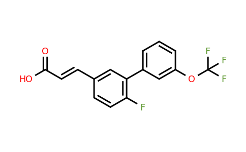 1262015-11-1 | 6-Fluoro-3'-(trifluoromethoxy)biphenyl-3-acrylic acid