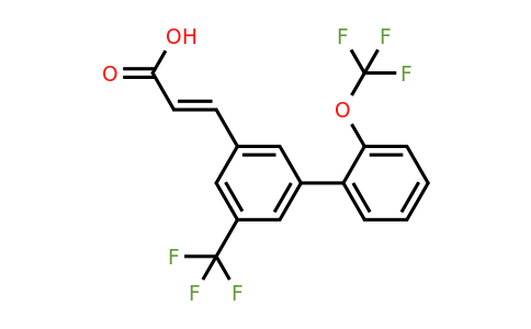 1262018-09-6 | 2'-(Trifluoromethoxy)-5-(trifluoromethyl)biphenyl-3-acrylic acid