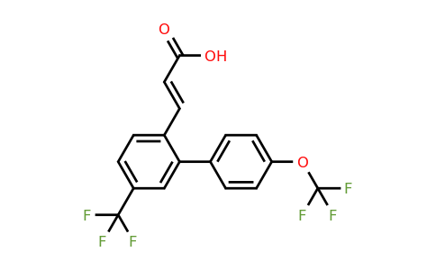 1262018-14-3 | 4'-(Trifluoromethoxy)-5-(trifluoromethyl)biphenyl-2-acrylic acid