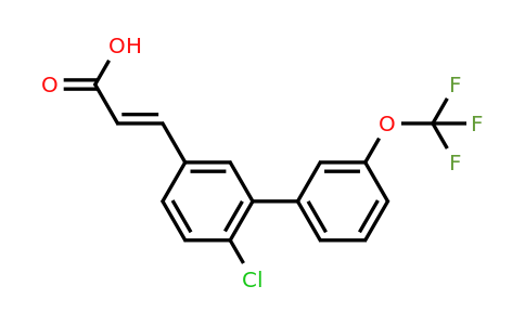 1262018-64-3 | 6-Chloro-3'-(trifluoromethoxy)biphenyl-3-acrylic acid