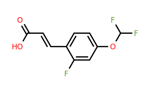 1262019-03-3 | 4-(Difluoromethoxy)-2-fluorocinnamic acid