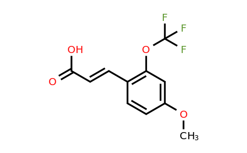 1262019-37-3 | 4-Methoxy-2-(trifluoromethoxy)cinnamic acid