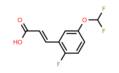 1262019-51-1 | 5-(Difluoromethoxy)-2-fluorocinnamic acid
