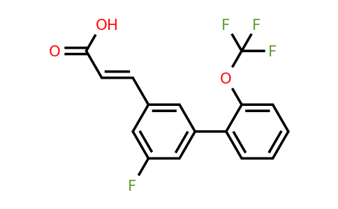 1262019-73-7 | 5-Fluoro-2'-(trifluoromethoxy)biphenyl-3-acrylic acid
