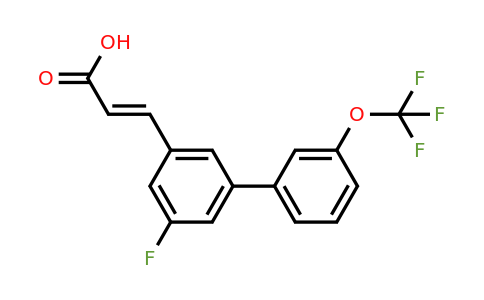 1262019-91-9 | 5-Fluoro-3'-(trifluoromethoxy)biphenyl-3-acrylic acid