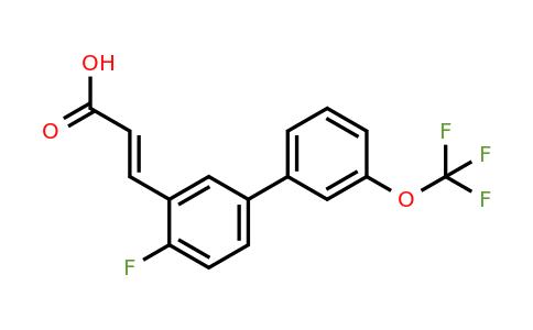 1262019-92-0 | 4-Fluoro-3'-(trifluoromethoxy)biphenyl-3-acrylic acid
