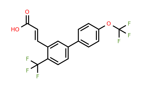 1262020-15-4 | 4'-(Trifluoromethoxy)-4-(trifluoromethyl)biphenyl-3-acrylic acid