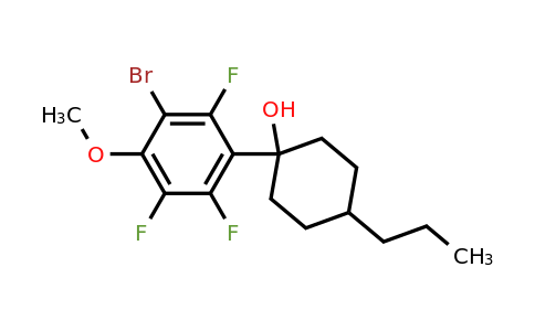 1262220-70-1 | 1-(3-Bromo-2,5,6-trifluoro-4-methoxyphenyl)-4-propylcyclohexanol
