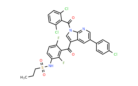 1262985-23-8 | N-(3-(5-(4-Chlorophenyl)-1-(2,6-dichlorobenzoyl)-1H-pyrrolo[2,3-b]pyridine-3-carbonyl)-2,4-difluorophenyl)propane-1-sulfonamide