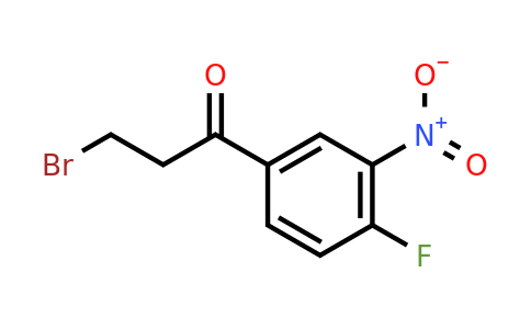 1266758-57-9 | 3-Bromo-1-(4-fluoro-3-nitrophenyl)propan-1-one