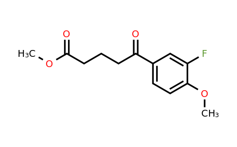 1268006-96-7 | Methyl 5-(3-fluoro-4-methoxyphenyl)-5-oxopentanoate