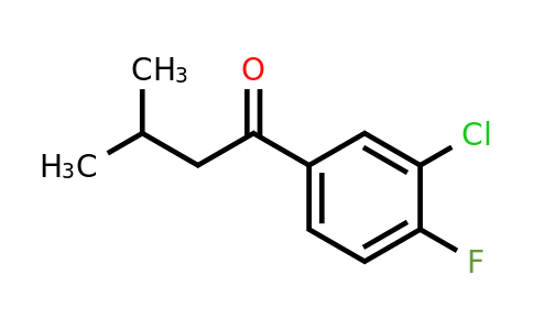 1268052-38-5 | 1-(3-Chloro-4-fluorophenyl)-3-methylbutan-1-one