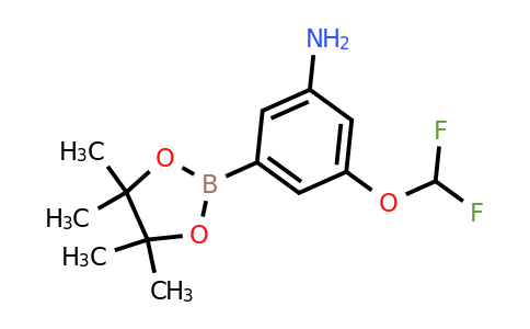 1269233-12-6 | 3-(Difluoromethoxy)-5-(4,4,5,5-tetramethyl-1,3,2-dioxaborolan-2-yl)aniline