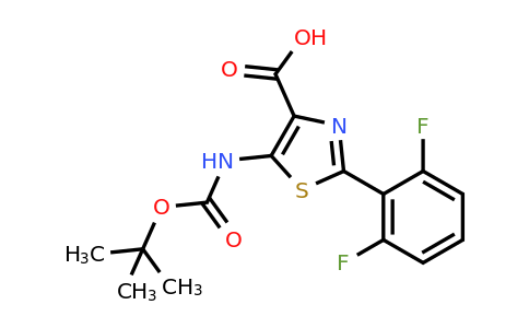 1270034-25-7 | 5-((tert-Butoxycarbonyl)amino)-2-(2,6-difluorophenyl)thiazole-4-carboxylic acid