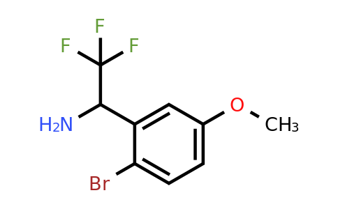 1270357-53-3 | 1-(2-Bromo-5-methoxyphenyl)-2,2,2-trifluoroethanamine