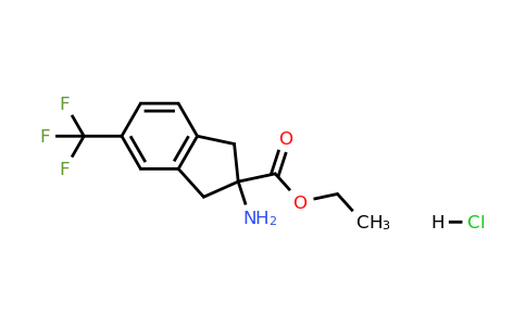 1272758-27-6 | Ethyl 2-amino-5-(trifluoromethyl)-2,3-dihydro-1H-indene-2-carboxylate hydrochloride