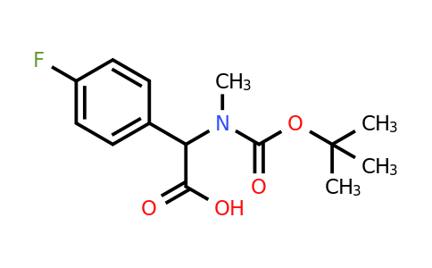 1276112-08-3 | 2-((tert-Butoxycarbonyl)(methyl)amino)-2-(4-fluorophenyl)acetic acid