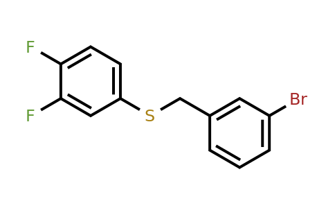 1281219-33-7 | (3-Bromobenzyl)(3,4-difluorophenyl)sulfane