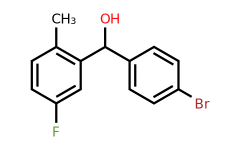 1282046-40-5 | (4-Bromophenyl)(5-fluoro-2-methylphenyl)methanol