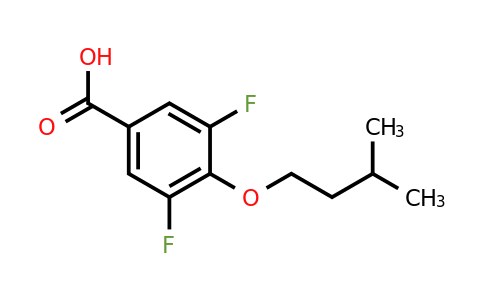 1282215-83-1 | 3,5-Difluoro-4-(isopentyloxy)benzoic acid