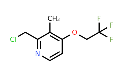 128430-66-0 | 2-(Chloromethyl)-3-methyl-4-(2,2,2-trifluoroethoxy)pyridine