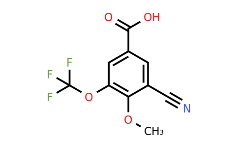 1285576-09-1 | 3-Cyano-4-methoxy-5-(trifluoromethoxy)benzoic acid