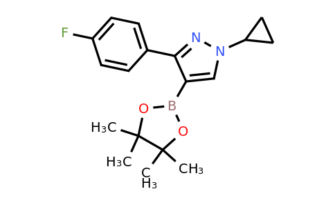 1286230-76-9 | 1-Cyclopropyl-3-(4-fluorophenyl)-4-(4,4,5,5-tetramethyl-1,3,2-dioxaborolan-2-yl)-1H-pyrazole
