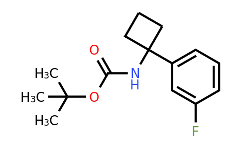 1286263-86-2 | tert-Butyl (1-(3-fluorophenyl)cyclobutyl)carbamate