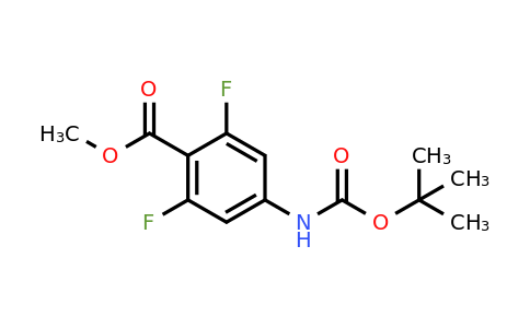 129589-63-5 | Methyl 4-((tert-butoxycarbonyl)amino)-2,6-difluorobenzoate