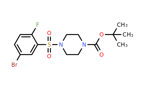 1299672-65-3 | tert-Butyl 4-[(5-bromo-2-fluorobenzene)sulfonyl]piperazine-1-carboxylate