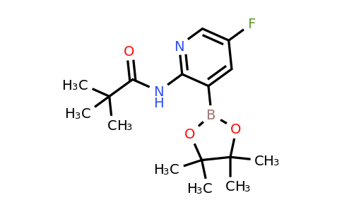 1309980-31-1 | N-(5-Fluoro-3-(4,4,5,5-tetramethyl-1,3,2-dioxaborolan-2-yl)pyridin-2-yl)pivalamide
