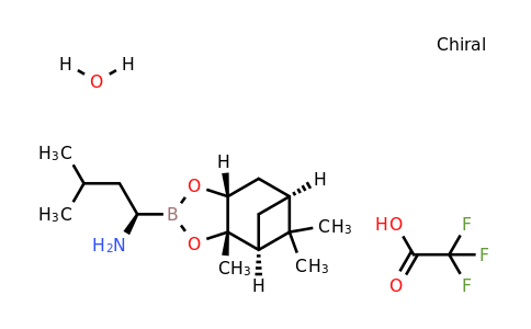 1310383-72-2 | (R)-3-Methyl-1-((3aS,4S,6S,7aR)-3a,5,5-trimethylhexahydro-4,6-methanobenzo[d][1,3,2]dioxaborol-2-yl)butan-1-amine 2,2,2-trifluoroacetate hydrate