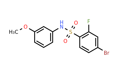 1312305-74-0 | 4-Bromo-2-fluoro-n-(3-methoxyphenyl)benzenesulfonamide