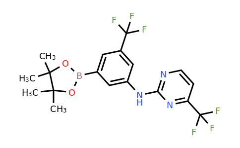 1312535-12-8 | N-(3-(4,4,5,5-Tetramethyl-1,3,2-dioxaborolan-2-yl)-5-(trifluoromethyl)phenyl)-4-(trifluoromethyl)pyrimidin-2-amine