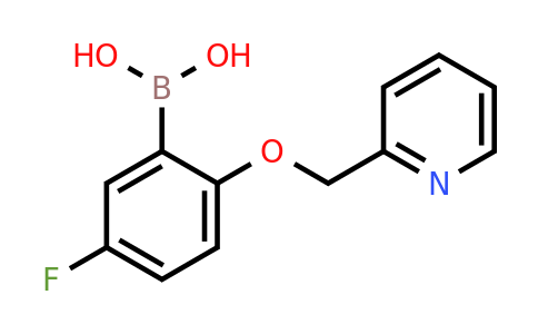 1313760-54-1 | [5-Fluoro-2-(pyridin-2-ylmethoxy)phenyl]boronic acid