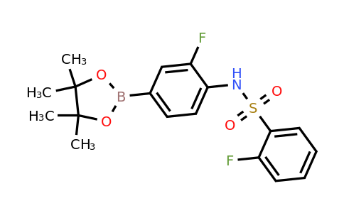 1314069-48-1 | 2-Fluoro-N-(2-fluoro-4-(4,4,5,5-tetramethyl-1,3,2-dioxaborolan-2-yl)phenyl)benzenesulfonamide