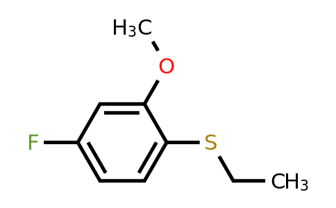1314937-91-1 | Ethyl(4-fluoro-2-methoxyphenyl)sulfane
