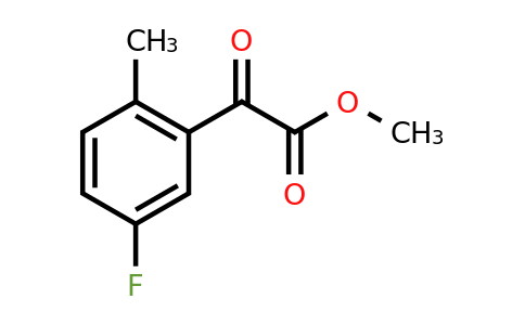 1314965-96-2 | Methyl 2-(5-fluoro-2-methylphenyl)-2-oxoacetate
